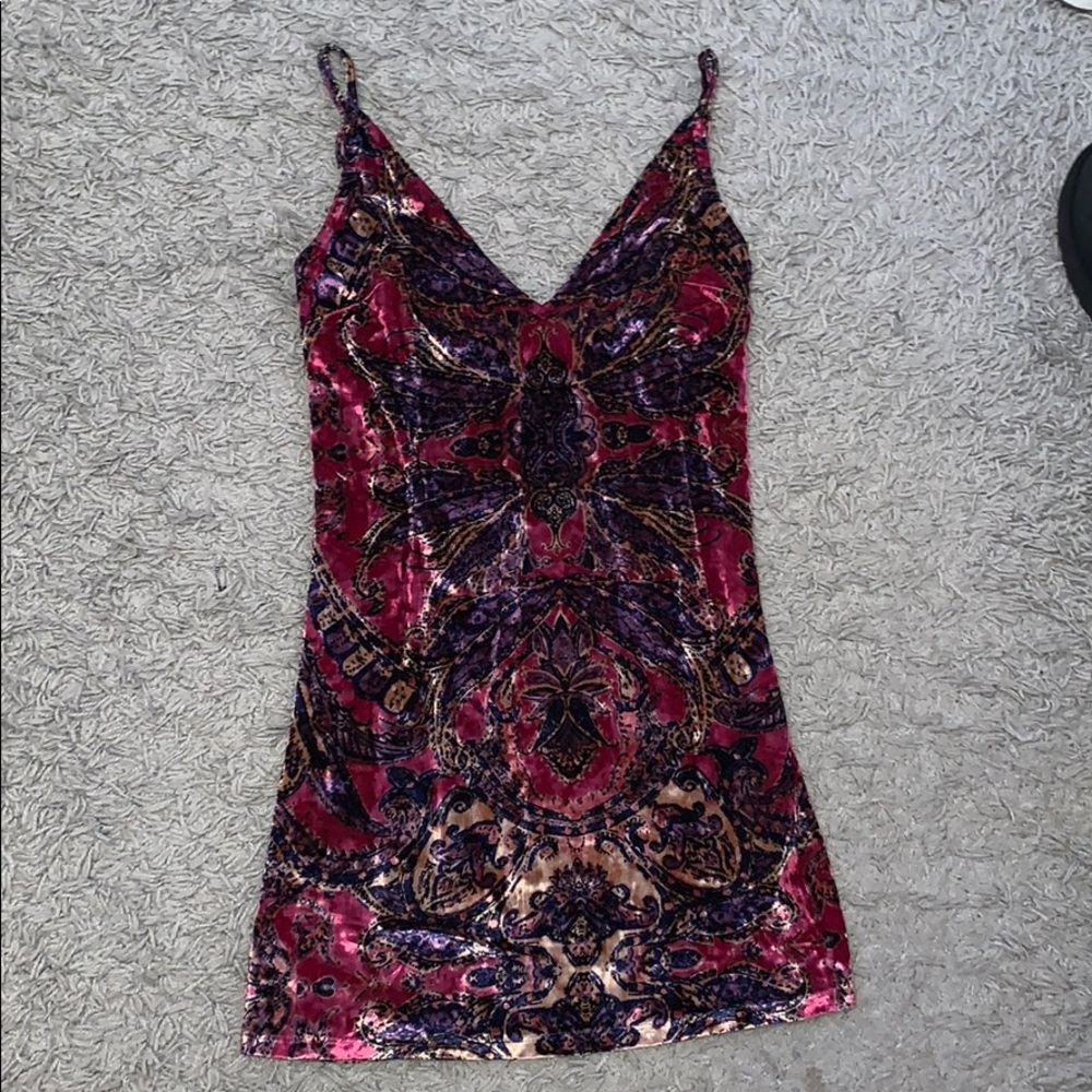 Free people velvet dress 💕